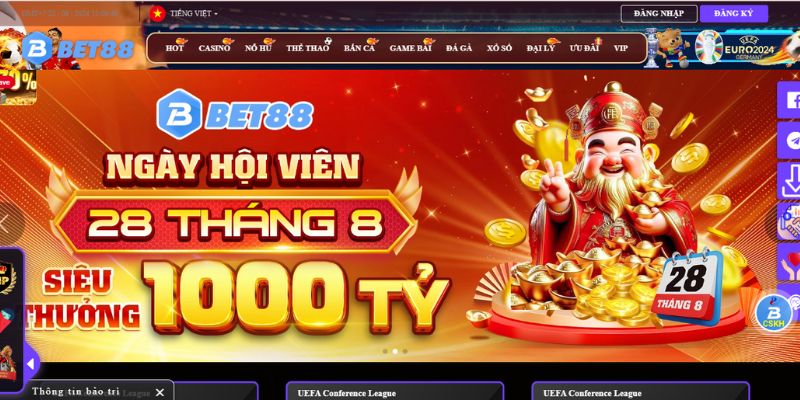 Bet88 - Sân chơi cá cược uy tín dành cho mọi khách hàng