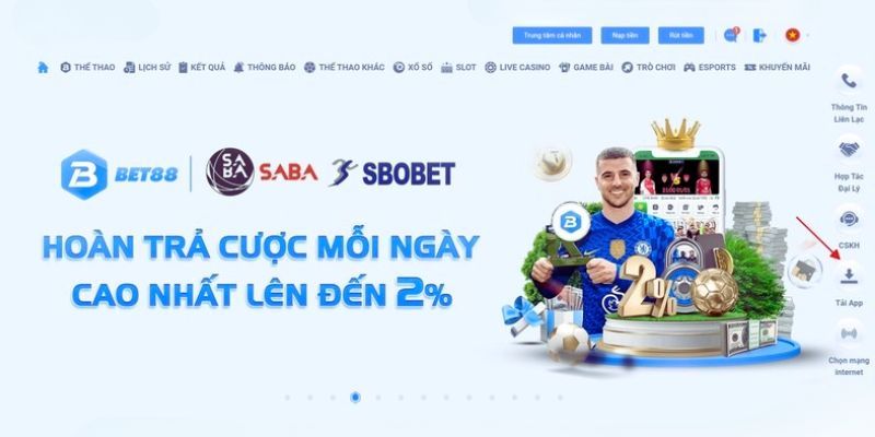 Chương trình Bet88 hoàn trả mỗi ngày 