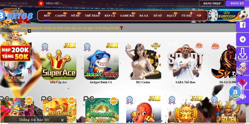 Sơ lược thông tin về sảnh casino Bet88