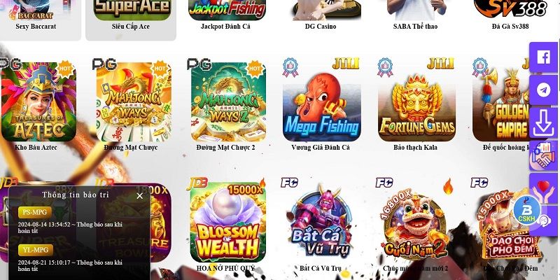 Những game hấp dẫn đang có tại sảnh casino của Bet88